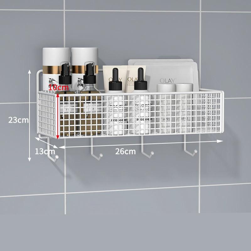 Toilet Rack Wall-mounted Storage Rack Free Punch Bathroom Washstand Wall Multi-function