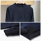Sweater Men Plus Velvet Thick Winter Round Neck Sweater Middle-aged Men's Warm Bottoming Shirt