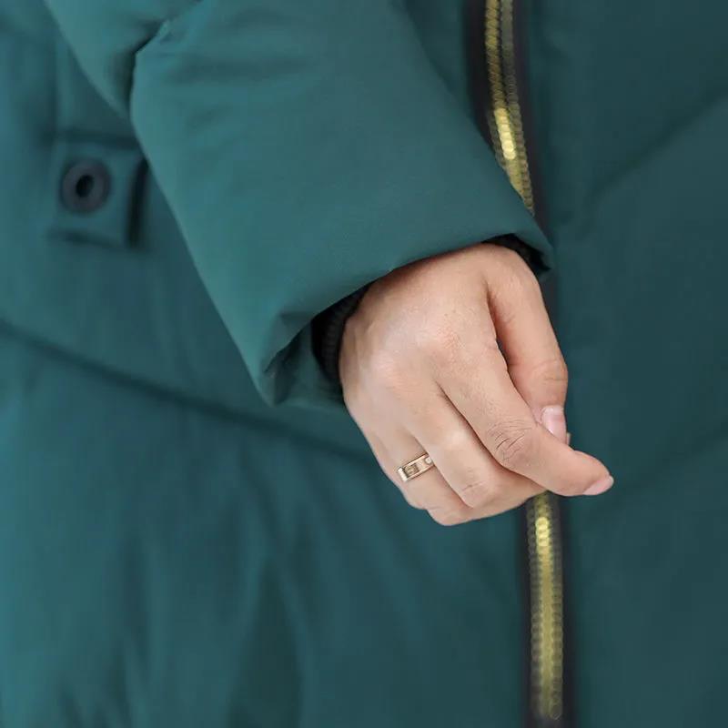 Cotton-padded Jacket Women Middle-aged and Elderly Women's Cotton-padded Jacket Female Mothers Winter Jackets Quilted Jacket Large Fur Collar Slim Fit