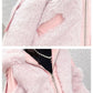 Girls' Winter Warm Jacket Korean Style Plush Thick Cashmere Coat Windproof Winter Clothes