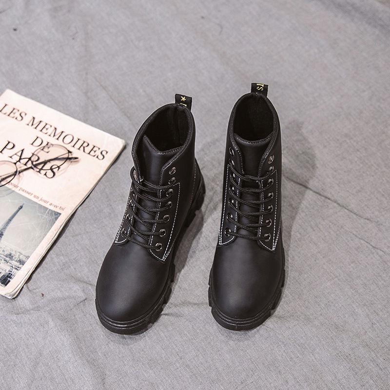 Women's Snow Boots Bottes Femme Winter Lace Up Ankle Botas 35-40 Botas De Mujer