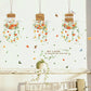 Small Fresh Hanging Basket Flower Wall Sticker Background Wall Decoration Wall Stickers Removable