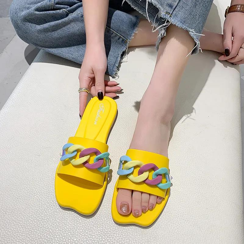 Slippers Women's Outerwear Summer Fashion Sandals Girls Heart Beach Shoes Slippers Women