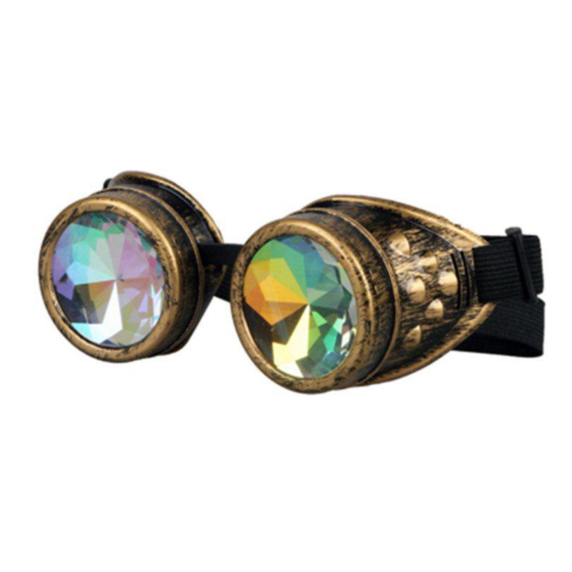 Retro Gothic Kaleidoscope Glasses Steampunk Goggles Sunglasses Men Women Welding Cyber Punk Eyeglass
