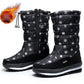 Winter Plus Velvet Snow Boots Women's Thick Tube Waterproof Non-slip Warm Cotton Shoes High-top Boots