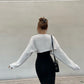 Knit Cardigan Short Outer Shawl  Shrugs Women Autumn Loose Sweater Ultra Short Top