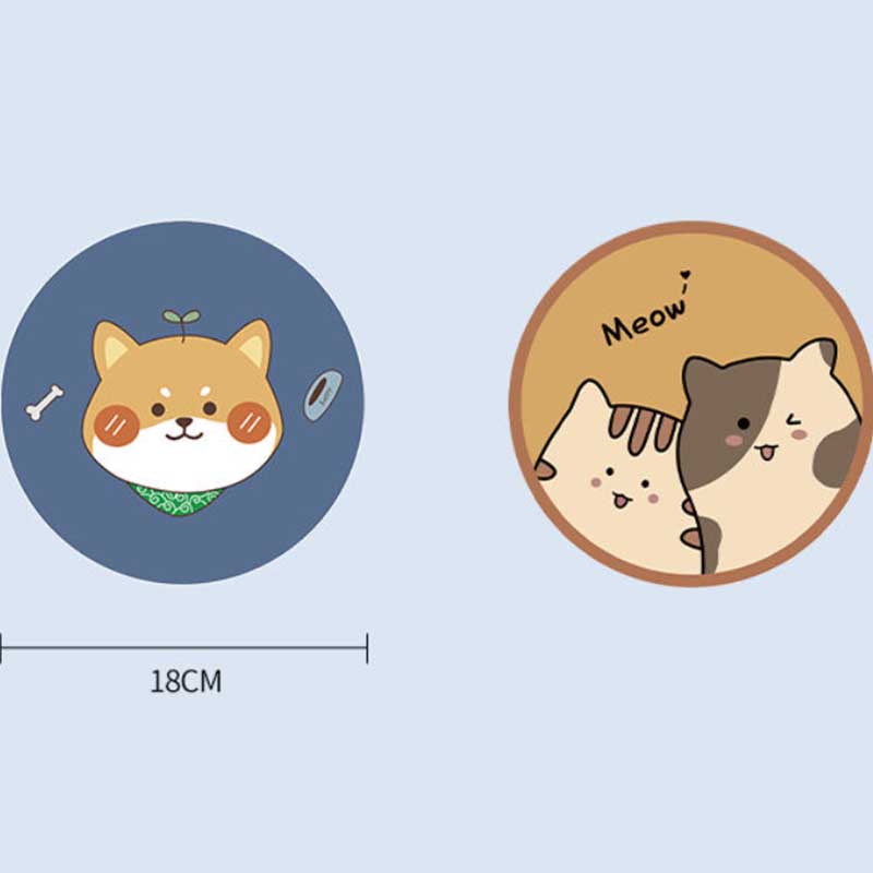 1pcs/2pcs Cartoon Coaster Diatom Mud Absorbent Pad Cute Wash Pad Dining Table Heat Insulation Anti-scalding Tea Coaster