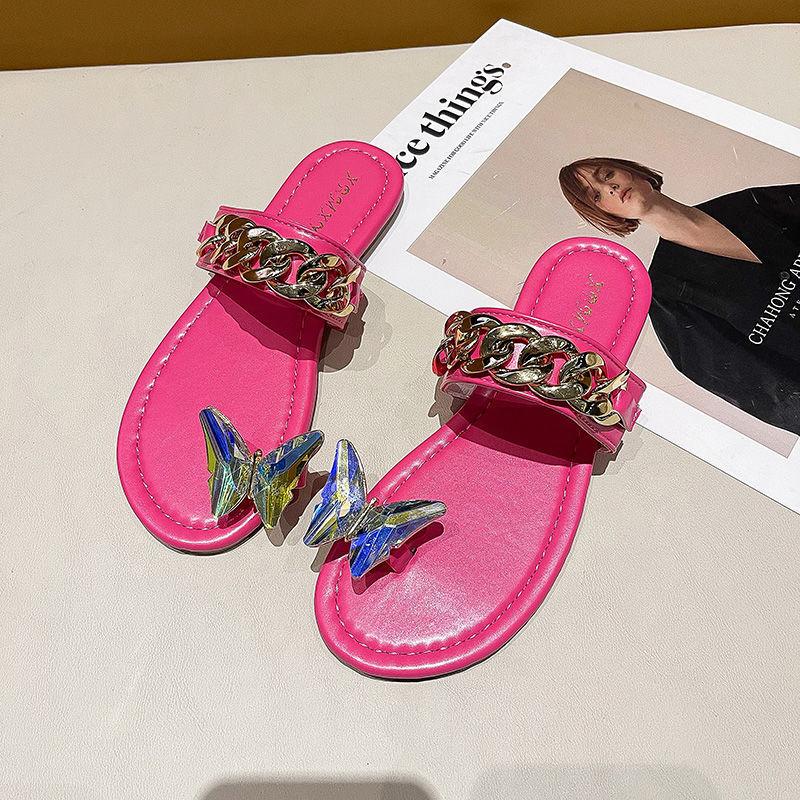 Slippers Female Summer Wear Fashion Korean Fairy Style Flat Flip Flops