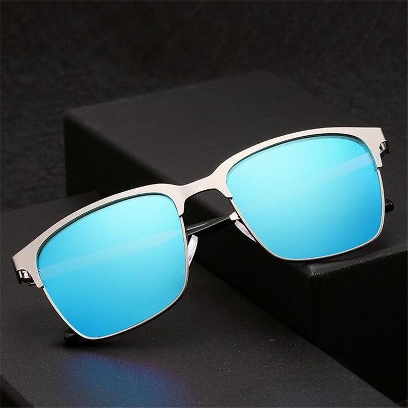 WTEMPO Newest Metal Polarized Men's Sunglasses Men Vintage Driving Mirror  Pilot Sun Glasses Male Re