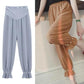 Maternity Pants Adjustable Belly Lift Pants Summer Chiffon Casual Pants Loose Fashion Pants for Pregnant Women