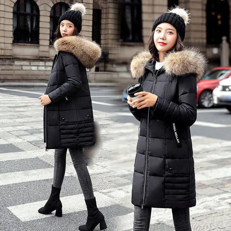 Outdoor Autumn And Winter Fashion New Ladies Slim Warm Down Jacket Cotton Hooded Padded Coat Jacket