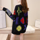 Men and Women Printed Pullover Sweater Students All-match Knit Sweater Shirt Unisex Knitwear Jumper College Style