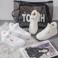 Autumn and Winter High-top White Shoes Women's Shoes All-match Casual Snow Boots Plus Velvet Cotton Shoes