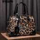 Diagonal Leather Shoulder Bag Female Leopard Pure Leather Women's Leather Bag