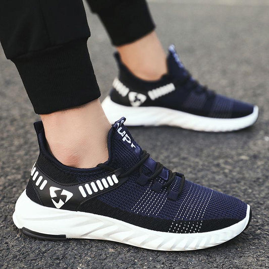 Fashion Fly Woven Breathable Sneakers Men Coconut Shoes Transparent Bottom Sports Shoes Men's Running Shoes