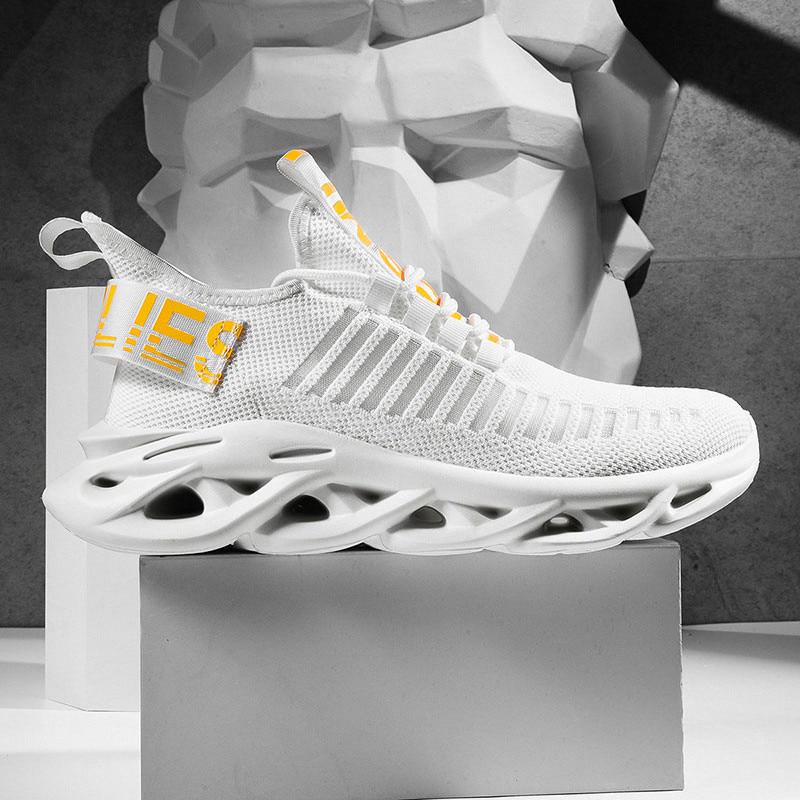 Men Sneakers Casual Man Shoes Breathable Tennis Male Trainers Super Light Hollow Sole Chausure