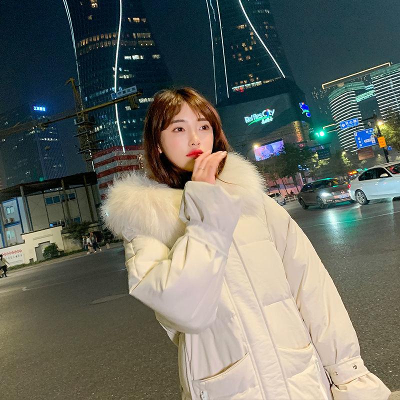 Winter Over-knee Down Padded Jacket Women Mid-length Padded Coat Thick Loose Padded Jacket Women's Jacket