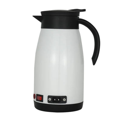 1300ml Car Stainless Steel Electric Heating Kettle Temperature Insulation Pot Coffee Tea Water Heating Pot