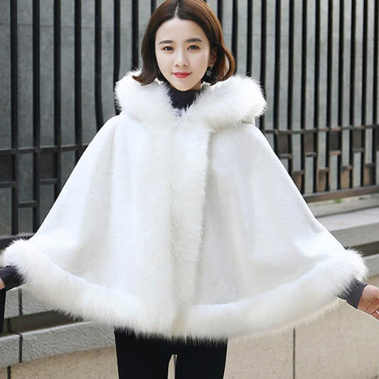 Plush Jacket Women's Lamb Cashmere Short Section Plus Cotton Thickening Slim Slimming Fur Shawl