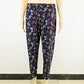 Women's Spring Summer Large Size Loose Long Pants Female Printing Elastic Waist Casual Trousers