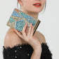 Elegance Luxury Women's Clutch Bag Shoulder Bag Ladies Smooth Box Bag Wedding Evening Banquet Bridal Rhinestones 2 belts
