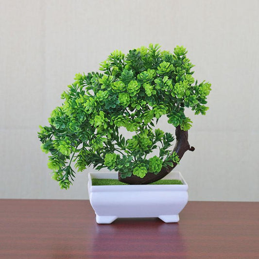 Fake Flower Potted Plant Decoration Living Room Bedroom Flower Arrangement Potted Plant Simulation Flower Set Bonsai Cabinet Decoration Decoration