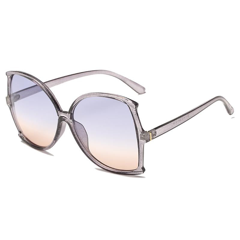 WTEMPO Retro Fishtail Sunglasses Ladies Street Shooting Face Artifact Sequins