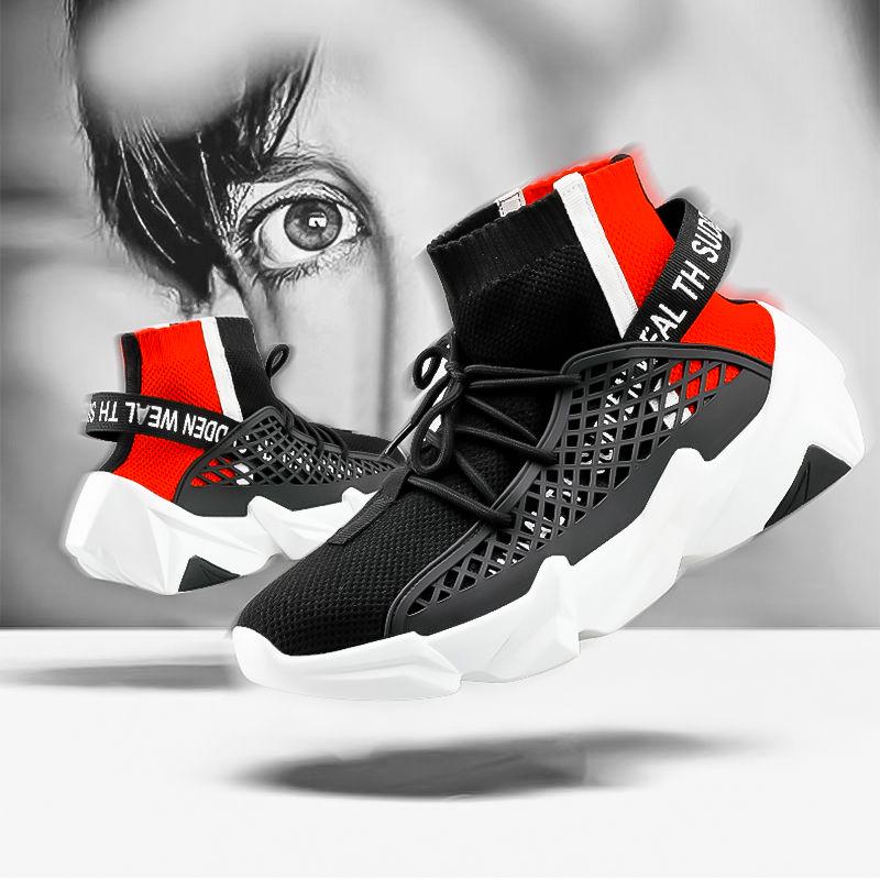 Men's Comfort Casual Shoes Fashion Sneakers Men's Shoes Outdoor Brand Casual Shoes Black