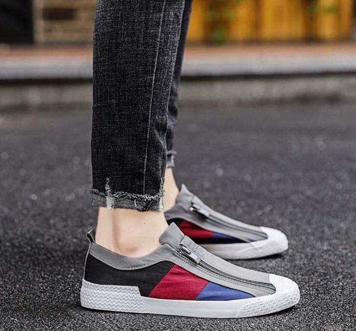 Men's Slip-on Lazy Sneakers Trendy All-match Old Beijing Cloth Shoes Summer Casual Canvas Shoes