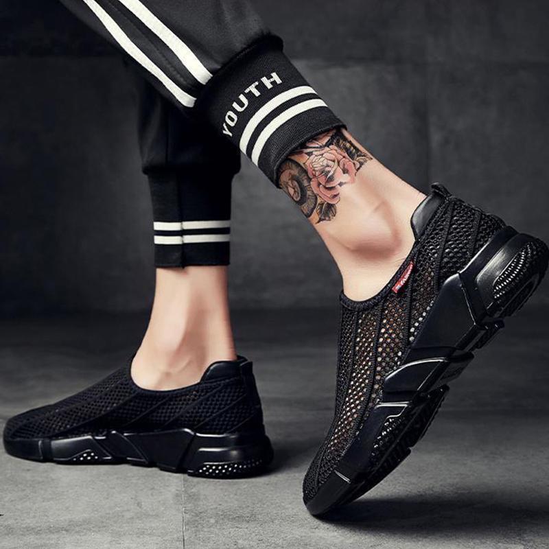 Casual Sports Shoes Breathable Mesh Running Sports Shoes Comfortable Non-slip Lightweight Men's Shoes