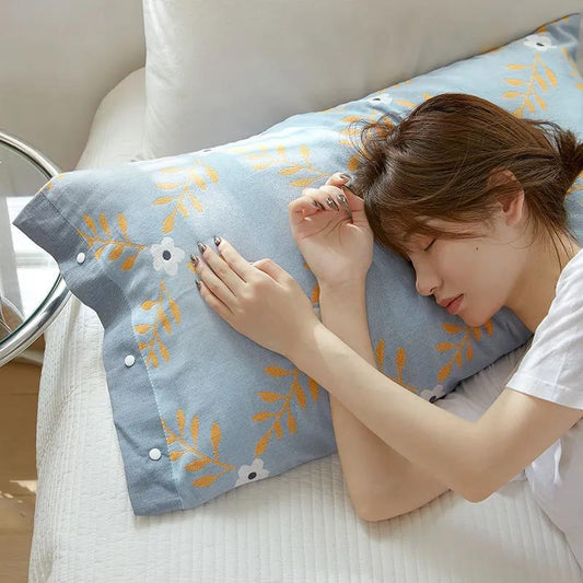 Pure Cotton Four-layer Gauze Pillowcase Full Cotton Thick Breathable Soft Pillowcase