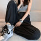 Women's Ice Silk Sweatpants Spring Summer Loose High Waist Drape Casual Pants Legging Pants Anti-mosquito Wide Leg Pants S~XXXXL Large Size Pants