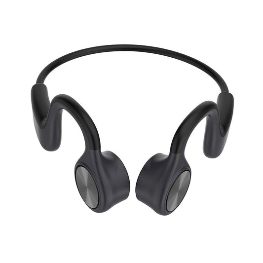 Black Sports Headset Bone Conduction Headphones Wireless Bluetooth 5.0 Earphones Stereo Headphones