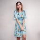 Ice Silk Floral Dress Trendy Female Summer New Product Fashionable High-end Slim Summer Dress