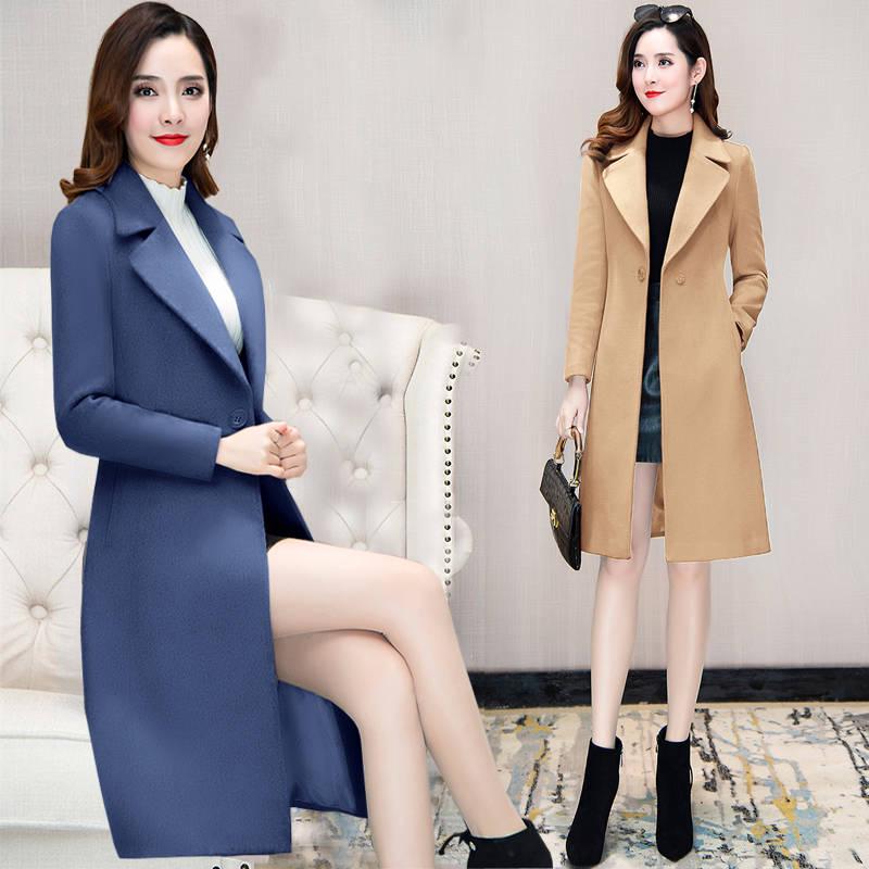 Women Winter Wool Coat Slim Women Coat Autumn Female Woolen Coat Fashion Woolen Jacket Wool Overcoat
