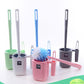 Wall-mounted Toilet Brush Set Household Toilet Brush Toilet Toilet Brush Round Head Multi-function Toilet Brush