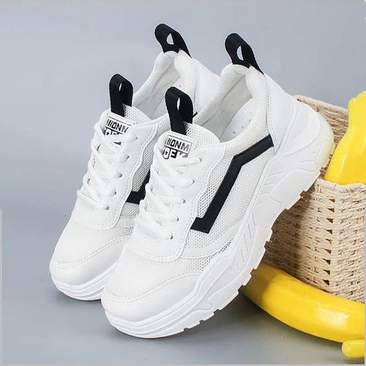 Korean Version All-match Breathable Mesh Soft Sole Women's Shoes Flat Sports Casual Women's Shoes