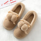 Plush Cotton Shoes Plus Cashmere Peas Shoes Women's Autumn and Winter Warmth Thick-soled Flat-bottomed Wild Cotton Shoes