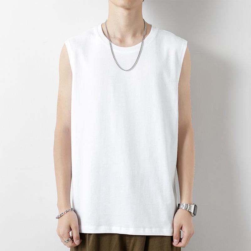 Men's Vest Wear Thin Sleeveless Men's Training Running Sports Quick-drying Breathable Waistcoat Loose Solid Color Men's Vest