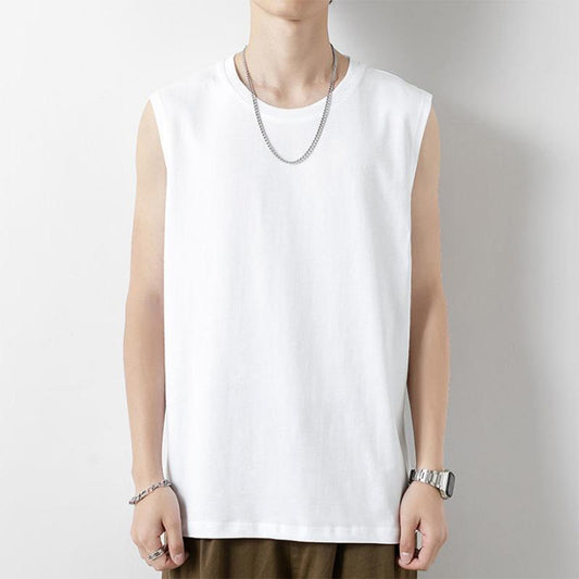 Men's Vest Wear Thin Sleeveless Men's Training Running Sports Quick-drying Breathable Waistcoat Loose Solid Color Men's Vest