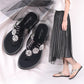 Women Fashion Peep Toe Sandals High Quality Women Slippers Anti Skid Flip Flops Crystal Women Shoes Summer Beach Women Footwear