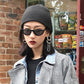 Cool Trendy Half Frame Rimless Cat Eye Sunglasses Women 2019 Fashion Clear Brand Designer Sun glasse