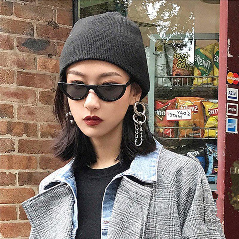 Cool Trendy Half Frame Rimless Cat Eye Sunglasses Women 2019 Fashion Clear Brand Designer Sun glasse