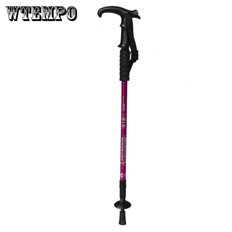 WTEMPO Trekking pole adjustable folding walking hiking trekking pole walking stick