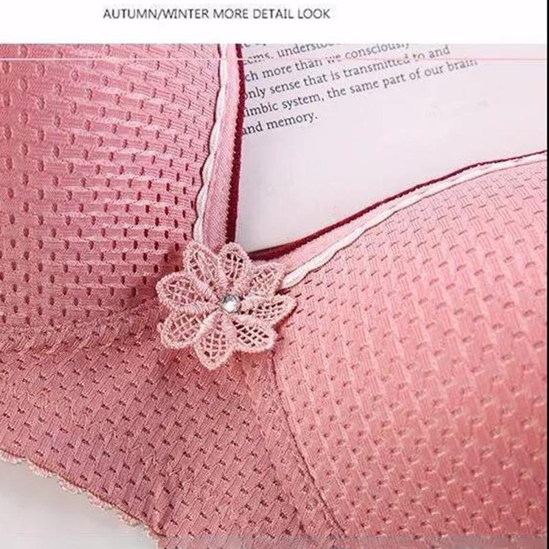Thin Women's Underwear No Steel Ring Gathered Bra Anti-sagging Breast-feeding Gathered Beautiful Back Breathable Sexy Bra
