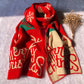 Scarf for Women Wool Pashmina Winter Warm Shawl Female Christmas Scarves Decoration