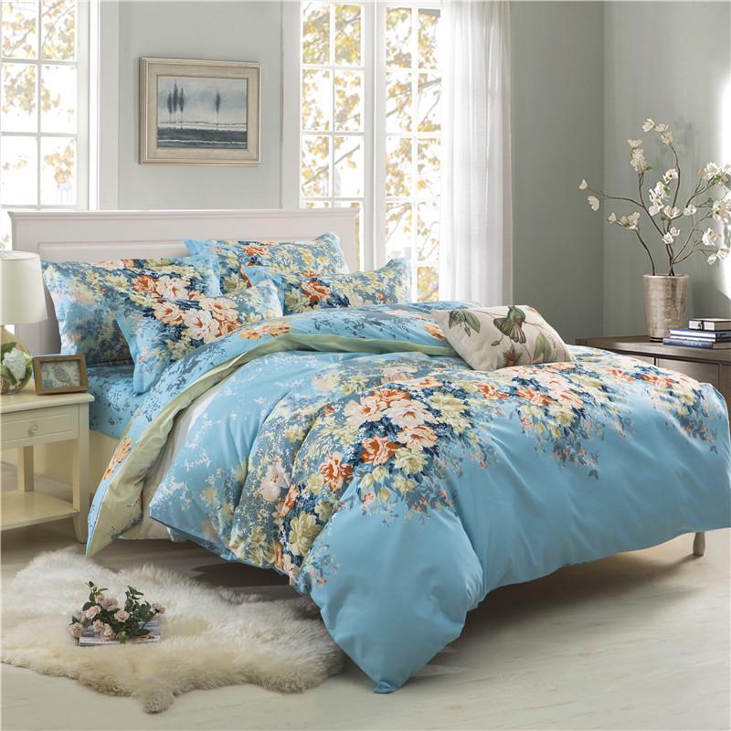 Plaid Duvet Cover Set Bedding Quilt Cover Pillowcases Set