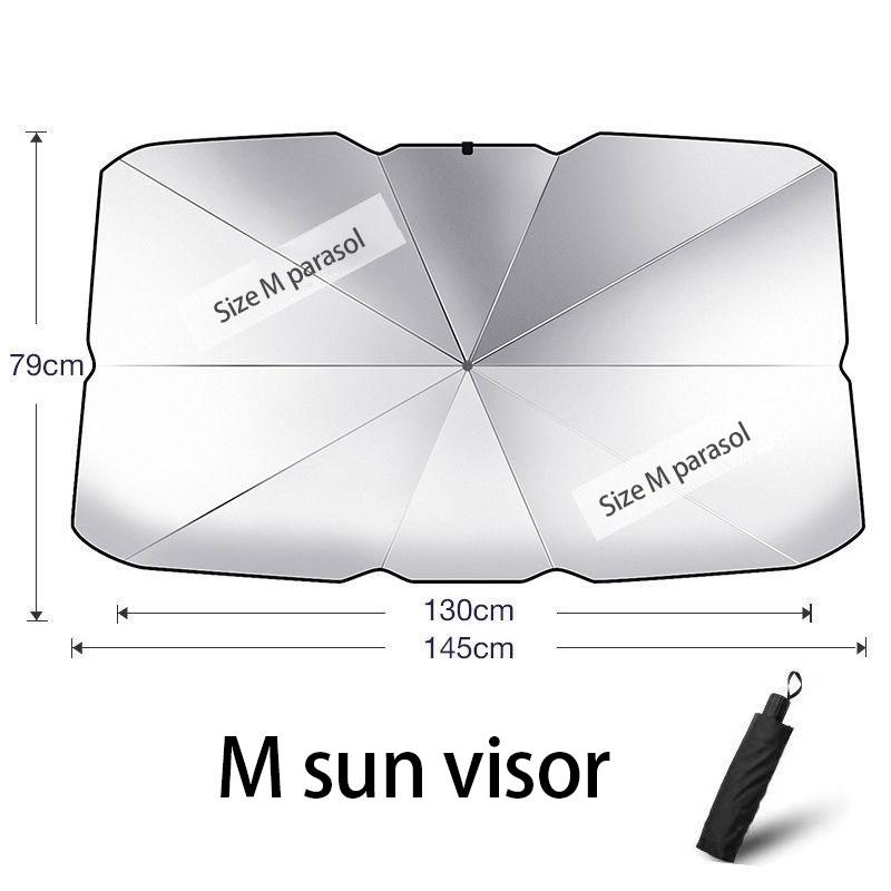 Car Windshield Umbrella UV and Thermal Sunshade Protector Foldable Reflector Umbrella, Suitable for Most Cars and Suvs