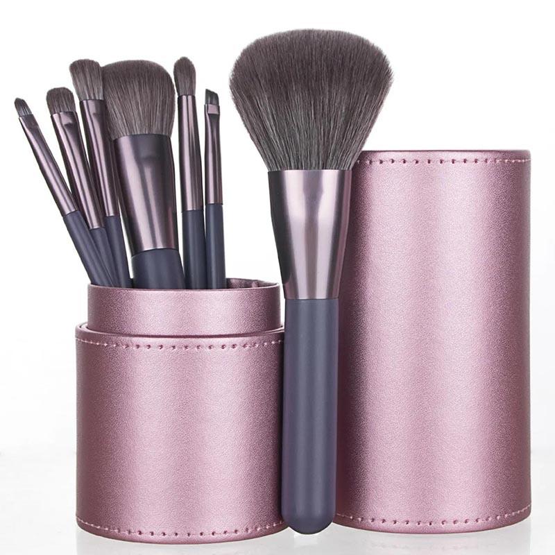 7pcs Professional Makeup Brush Set Soft Fur Beauty Highlighter Powder Foundation Concealer Multifunctional Cosmetic Tool