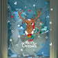 Cartoon Christmas Elk Wall Sticker Window Window Bedroom Wall Decoration PVC Removable Sticker